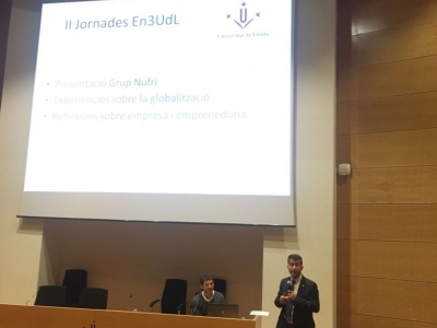 Presentación de la ponencia de NUFRI, a cargo del Sr. Francesc Giné, director de l'EPS